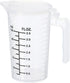 PATIKIL Graduated Beaker, 100ml PP Plastic Liquid Measuring Cup, Double Sided Black Graduations with Handle