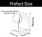 Lulonpon 16pcs Book Ends, Acrylic Non-Skid Bookends for School Library and Desktop Organizer