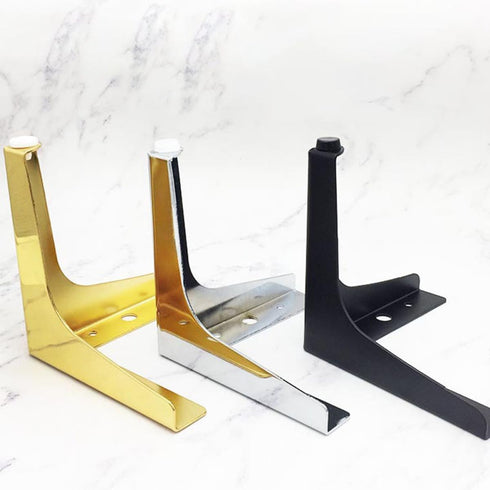 17cm Kisangel Matte Black Metal Sofa Legs and Cabinet Support Feet Furniture Replacement Legs for Tv Stand, Coffee