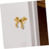 4pcs ibasenice Elegant Bow Drawer Pulls Decorative Brass Knobs for Cabinets and Dressers Ergonomic Design Suitable