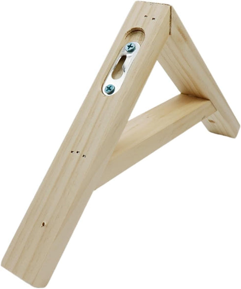 2 7.8"x7.8" Dnyta Pcs Rustic Wall Mount Wood Shelf Brackets, Unfinished Solid Wood Bracket Pendant Light Lamp Hanging