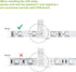 LightingWill 10pcs Pack Strip to Strip Solderless Snap Down 2Pin LED Strip Connector for 8mm Wide