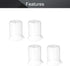 Othmro Measuring Cups 100ml/3.38oz, PP Plastic Graduated Beaker for Lab Kitchen Liquids (4pcs)