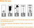 6PCs Damaged Screw Extractor Kits, Chrome-vanadium Steel Stripped Screw Extractor Broken Bolt Remover