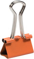 JAM PAPER Small 3/4 Inch (19 mm) Orange Binder Clips - 25/Pack