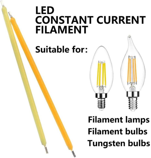 generic 10 3V 120MA 38MM Bulb Bulbs Bulb Pcs LED Filament Edison LED Incandescent Light Accessories,Cold/Warm
