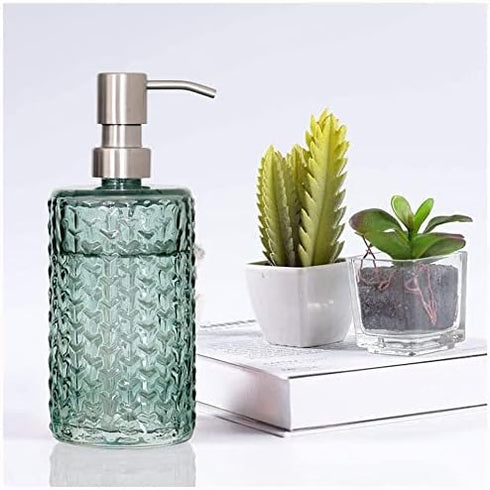 ERoomQ Art Soap Dispenser for Bathroom Kitchen Hotel, Ceramic Hand Sanitizer Bottle Nordic Large Capacity Hand