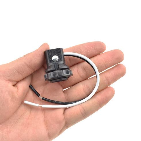HAHIYO E12 Lamp Holder Screw in Mount Light Socket Bulb Holder Fixture Easy