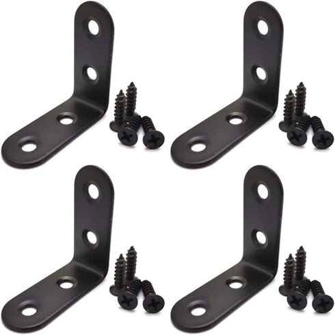 ZHome 404017MM Metal L Corner Brace Wall Shelves Hanging Bracket Right Angle Bracket