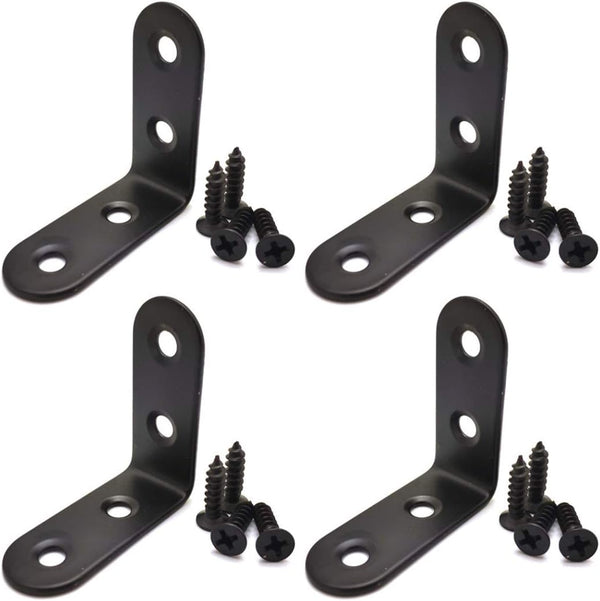 ZHome 404017MM Metal L Corner Brace Wall Shelves Hanging Bracket Right Angle Bracket