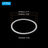 4pcs 145mm 125mm PATIKIL Tri Clamps Gasket, OD ID Sanitary TC Tri Clamps Gasket Tri Pipe Silicone Ferrule Washers Tube