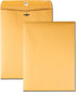 Clasp Envelopes, 11.5" x 14.5" Gummed Flap with Metal Clasp Closure, Perfect for Office, Home, School Use (5 Pack)