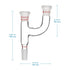 StonyLab 3 Way Claisen Distillation Adapter, 24/40 Joints Connecting Adapter Lab Supply