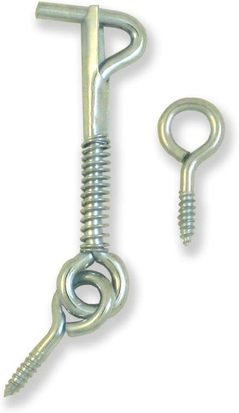 MI MADOL IMPORTS, LLC MADOL Safety Hook and Eye Latch, Zinc, 2 Inch 5 Pack