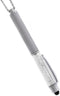 Baron-Jewelry Crystalline Stylus Pen Necklace with Crystals (Silver)