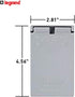 Legrand Pass & Seymour CA26GV Weatherproof Outdoor Cover, 1 Gang, Vertical Self-Closing Lid, Gray (1 Count)