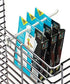 Peg Hook Stoppers - Inventory Control Clips, 100 Pack to Keep Merchandise on Hooks