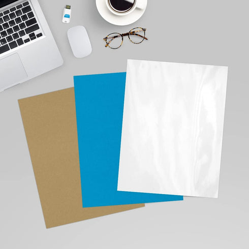 LUXPaper 8.5" x 11" Paper | Letter Size | Glossy White | 65lb. Text | 50 Qty