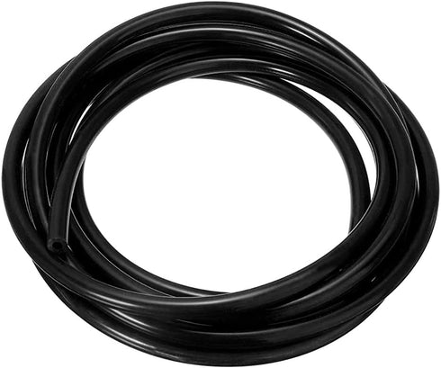 Silicone Tubing 1/2" ID x 3/4" OD Black High-Temperature Food Grade Hose Tube for Air and Liquid Transfer (6 Meter)
