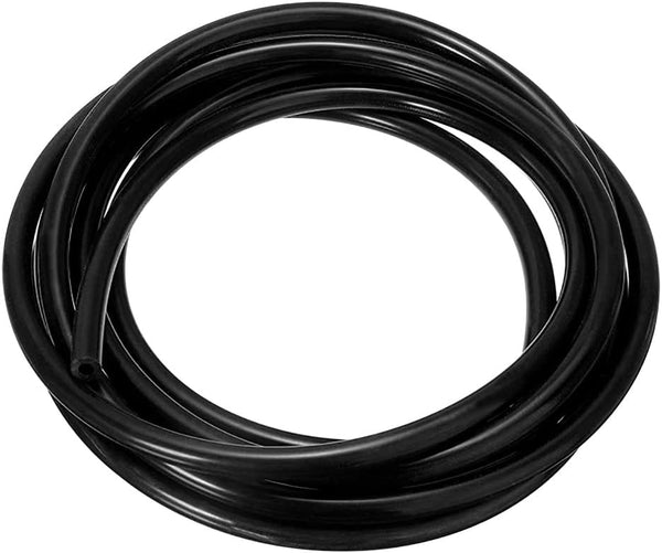 Silicone Tubing 1/2" ID x 3/4" OD Black High-Temperature Food Grade Hose Tube for Air and Liquid Transfer (6 Meter)