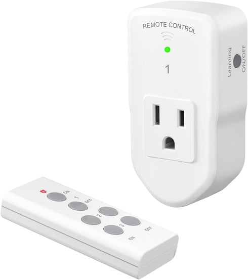 BN-LINK Wireless Remote Control Outlet Electrical Switch for Lights, Fans, Christmas Lights,