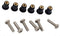 M5 Neoprene Well Nut M5 with 20mm Stainless Steel Pozi Screw (Pack of 6) (E)