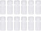 uxcell Plastic Lab Chemical Reagent Bottle, 15ml/0.5 oz Small Mouth Sample Sealing Bottles, White, 12pcs