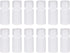 uxcell Plastic Lab Chemical Reagent Bottle, 15ml/0.5 oz Small Mouth Sample Sealing Bottles, White, 12pcs