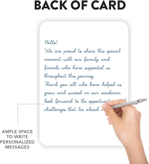 5x7-Inch 2023 Andaz Press Personalized Photo Graduation Thank You Cards with Envelopes, Class of Thank You Postcards