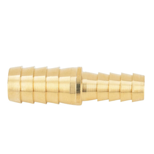 Metalwork Brass Barb Fitting, 1/4" Barbed x 3/16" Reducing Splicer Mender, Hose Adapter Joiner Connector (Pack of 2)