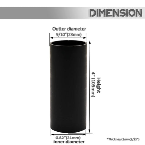 GooChan 2 3 4 6 7 Inch E12 Set 12 (4-Inch 12-Pack) Black Plastic Candle Cover Sleeves,Chandelier Socket