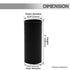 GooChan 2 3 4 6 7 Inch E12 Set 12 (4-Inch 12-Pack) Black Plastic Candle Cover Sleeves,Chandelier Socket