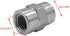 (4-PACK) 5000-02-02 Hydraulic Hose Adapter Fitting 1/8" Female (1/8-27 NPTF) × 1/8" Female (1/8-27 NPTF) SAE Straight Pipe Joints Connector Carbon Steel by BEITERSTOE