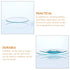 SOLUSTRE 8pcs Beaker Lid Glass Watch Instruments, Laboratory Glass Beaker Cover for Chemistry Glasses