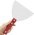 6 Inch Stainless Steel Putty Knife, Wooden Handle Scraper Tool for Drywall, Decals, and Painting