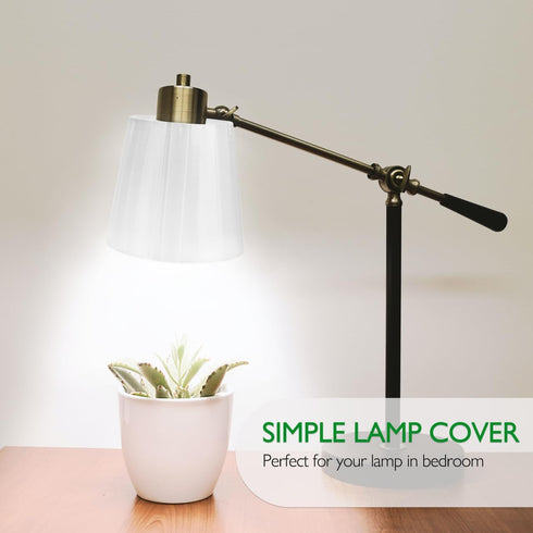 E27 Bulb 5.51X4.92X3.54In Hemobllo Stylish Cloth Lampshade Clip-on Lamp Cover for Lightweight Bedroom Table Floor Lamp
