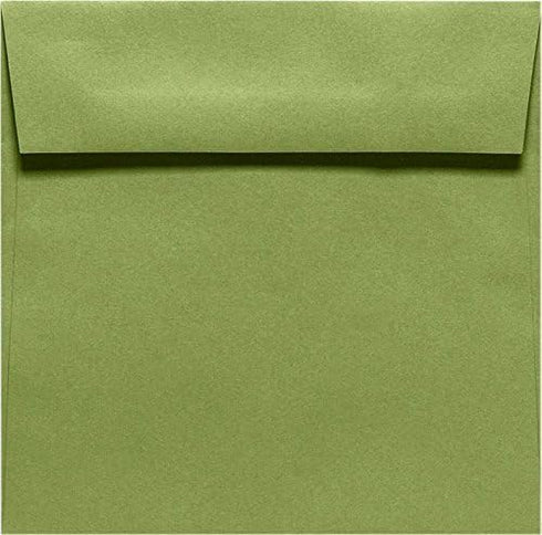 LUXPaper Square Invitation Envelopes | 5 1/2" x 5 1/2" | Avocado Green | 70lb. Text | 50 Qty by LUXPaper