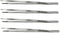Cynamed Set of 4 Thumb Tweezer Multipurpose Forceps, 12in. Blunt Serrated Tips Stainless Steel