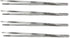 Cynamed Set of 4 Thumb Tweezer Multipurpose Forceps, 12in. Blunt Serrated Tips Stainless Steel