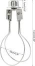 Bivethoi 2 Bulb Pcs Lamp Shade Light Clip, Silver Lamp Shade Harp Holder Adapter Spring Clip for Table and Floor Light