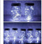6 Pack Mason Jar Lights, 20 LED Solar Cold White Fairy String Lights for Garden Deck Patio Party Wedding Christmas