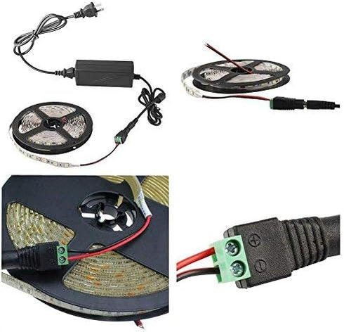 Signcomplex 12W 24V 0.5A 24V 5.5x2.1mm Power Adapter Power Supply Adapter Transformers, Switching Power Supply for LED