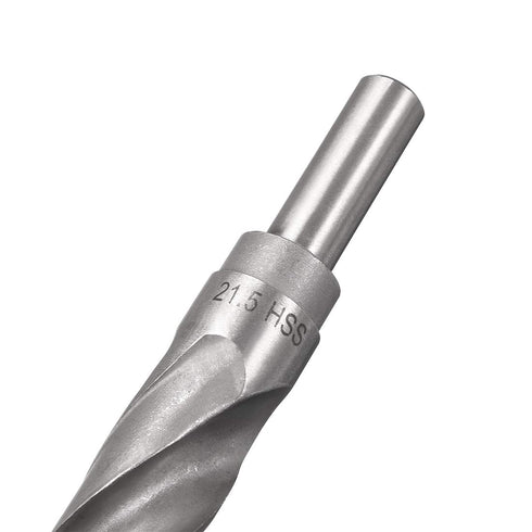 uxcell Reduced Shank Drill Bit, 21.5mm High Speed Steel HSS 4241 with 1/2 Inch Straight Shank