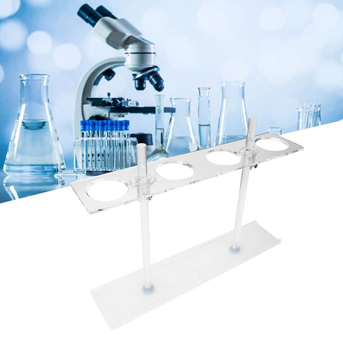 Funnel Holder, Adjustable Height Funnel Rack with 4 Holes, Laboratory Accessories Funnel Display Holder