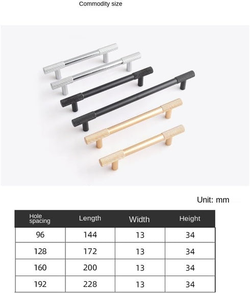 SANCHAKOU 2-Pack 160Mm Zinc Alloy Pull Handle Tv Cabinet Bedside Cabinet Shoe Cabinet Dining Side Cabinet Bookcase