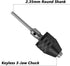 Mesee 2Pcs Keyless Mini Jaw Drill Chuck Collet Conversion Adapter, 0.3-3.4mm Capacity Chucks Converter for Woodworking