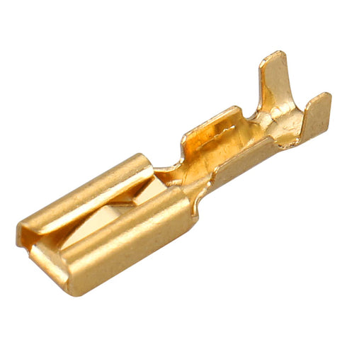 Baomain 0.11" Female Spade Quick Splice Crimp Terminals, Non Insulated, Pack of 100