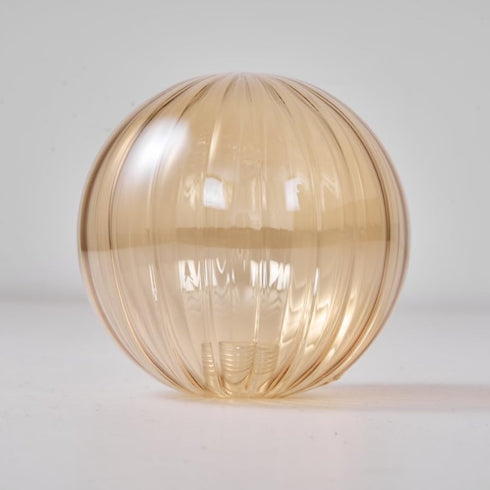 3.94" Diameter Lighting Amber Glass Globe Shade Replacement Bubble Glass Shade for