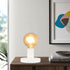 Industrial Table Lamp Base, E26 E27 Lamp Base Without Shade, Mini Short Desk Lamp Exposed Bulb Base in White