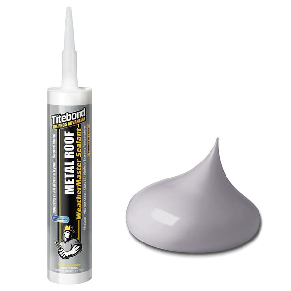 Titebond WeatherMaster Metal Roof Sealant 62491A, Gray, 10.1-Oz